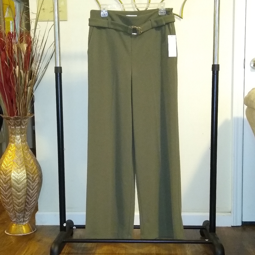 BRAND NEW Calvin Klein Wide Leg Trousers with Belt